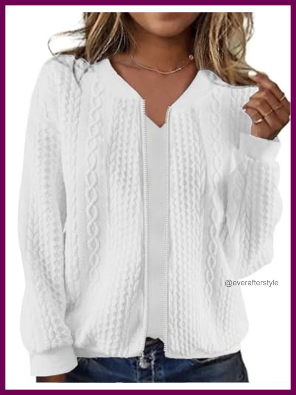 Zip Up Sweatshirt Jacket Women Casual Long Sleeve Cardigan